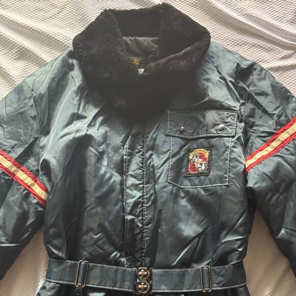 Vintage 70s Stearns Men’s Large 44-46 USA Snowmobile Suit Nylon Insulated - Picture 4 of 16